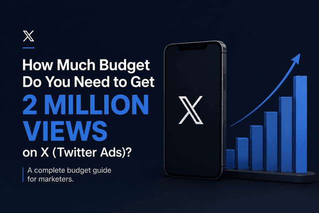 How Much Budget Do You Need to Get 2 Million Views on X (Twitter Ads)?