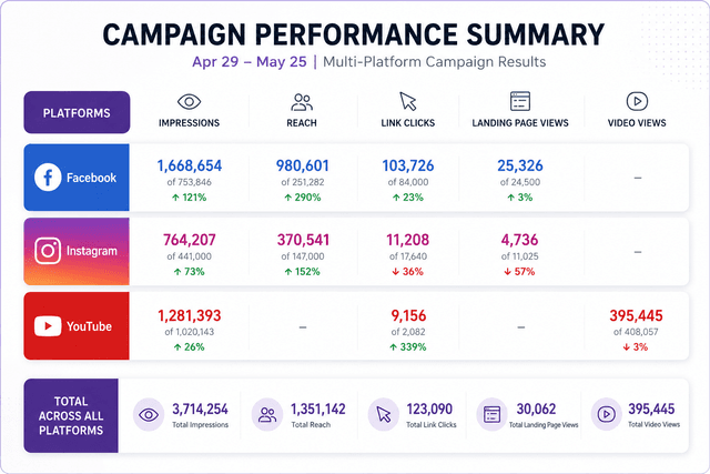 Financial Services Campaign Insights: 3-Platform Case Study